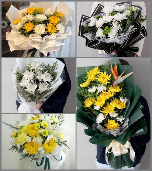 湖北襄阳市老河口市仙人渡镇李家染坊村白事花束代送